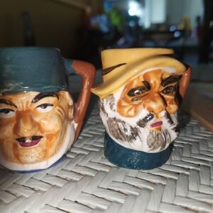 Ceramic Character Mug Set - Blue and Yellow